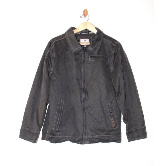 Legendary Whitetails Men's Bomber Wax Jacket size MD Hunting Outdoor Pockets zip - Picture 1 of 9